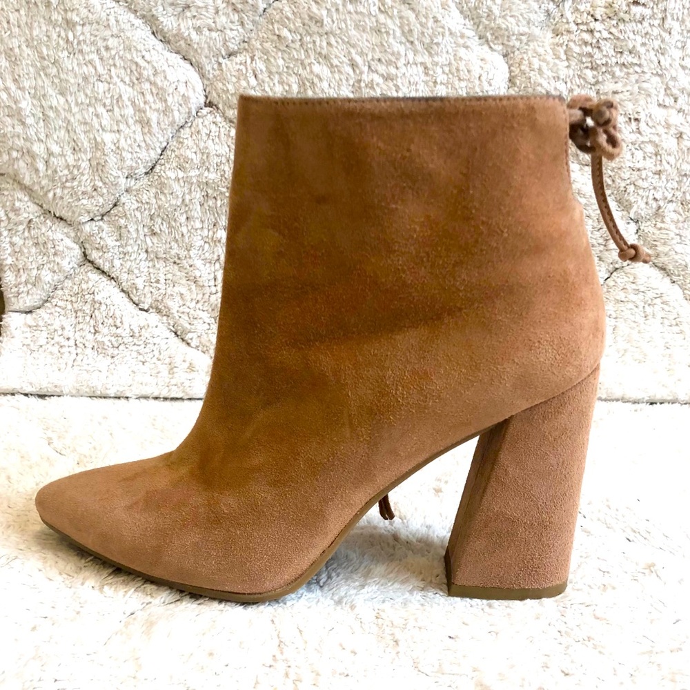 Stuart Weitzman suede angle boots